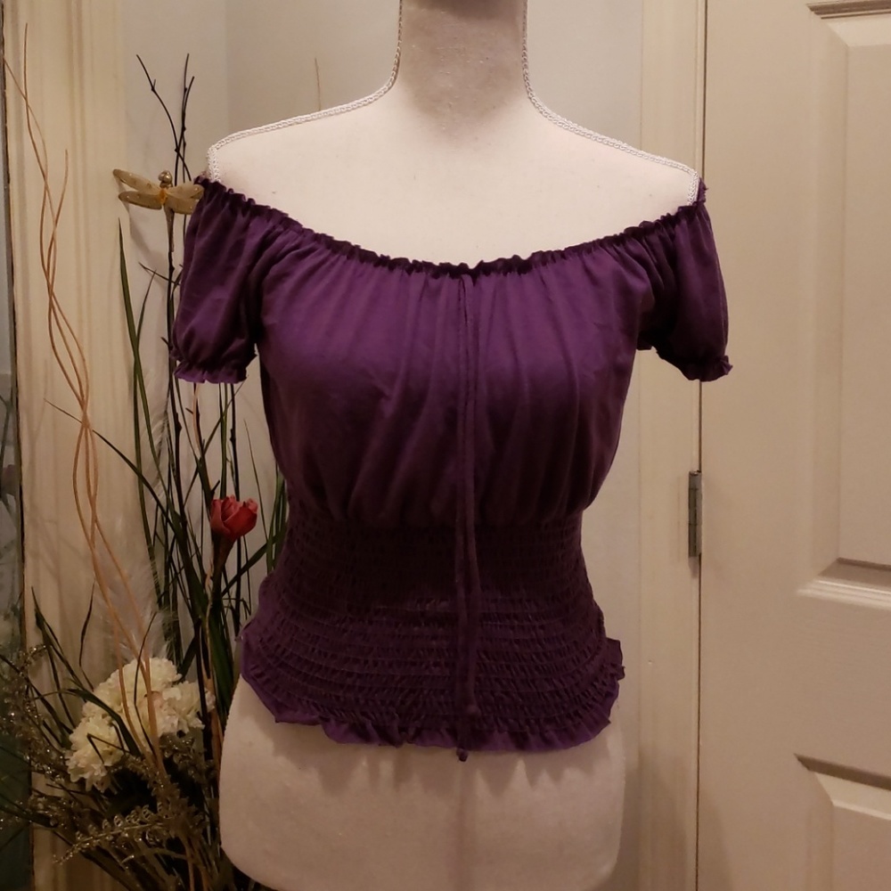 🌺Purple crop top